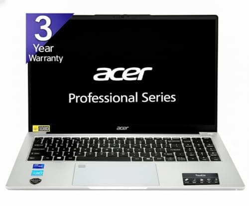 acer Professional 15, Intel Core i7-1355U, 16 GB RAM, 512 GB SSD, Full HD 15.6", Win11 Pro, MSO21,Silver, 1.52 KG, Back Lite, Finger Print, Premium Laptop with 3 Year Warranty and 1 Year Antivirus
