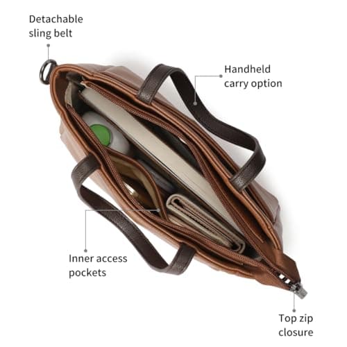 Fastrack Life Edit Satchel Bag for Women | Small Size with Zipper Closure, Double Handles & Detachable Sling Strap | Versatile Everyday Satchel Bag 3