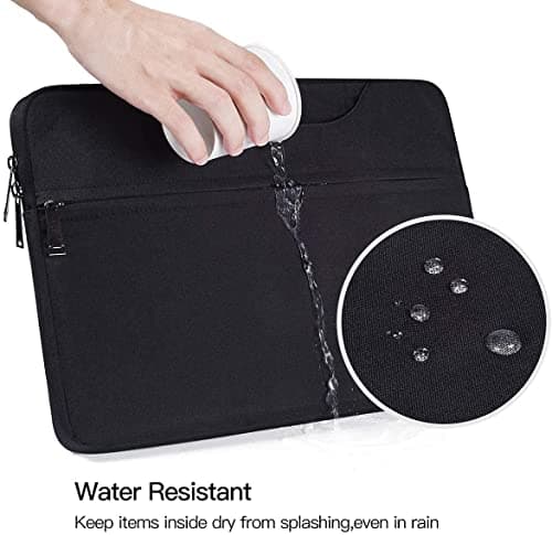 Dynotrek Helus 14 inch Laptop Sleeve Bag Pouch, with Handle Computer Cover Accessories Pocket, Portable Laptop Case Compatible for MacBook Air/Pro, Dell, HP, Acer, Asus, Lenovo -Charcoal Black 5
