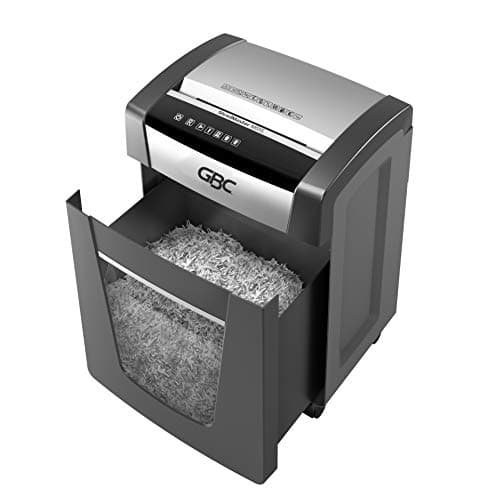 GBC ShredMaster M515 Paper/Staples Micro Cut Small Office Shredder with 17 Sheet Capacity and 30L Bin for shredding Sensitive documents; 2 x 15 mm Micro Cut Strips; 2 Years Warranty 4