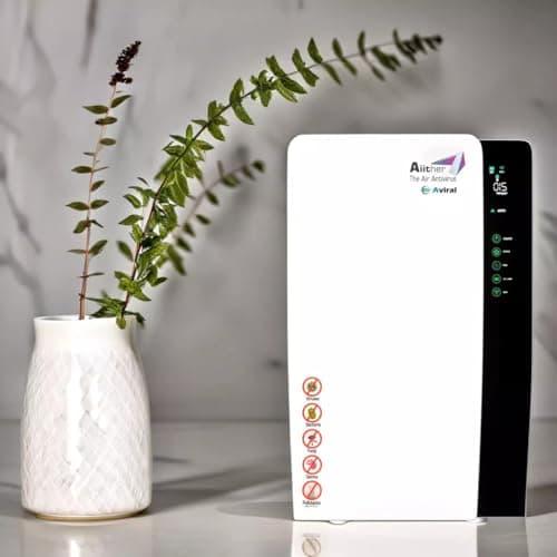 Air Purifier for Home – Aiither AVIRAL | Made in India | 8-Stage Filtration with True HEPA H13 | Captures 99.97% of Viruses & Airborne Particles | 2-Year Manufacturer Warranty