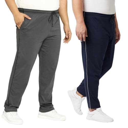 VAISHVIK Mens Extra Large Joggers Pant Bottoms 9XL 56 58 Jodi Amazon India Online Carbon Grey Blue 2