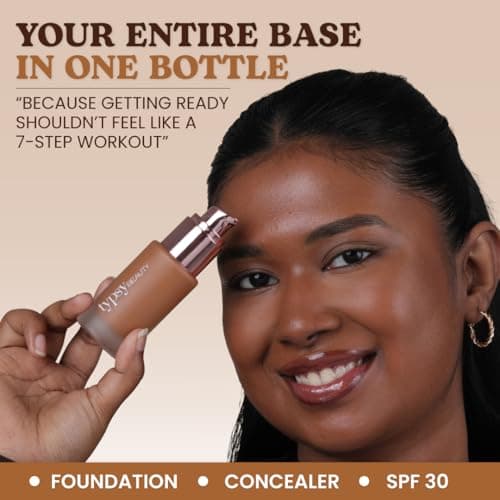 Typsy Beauty Foundcealer Flex 3-IN-1 Base with SPF 30, Moringa Oil & Niacinamide, Full coverage with Dual applicator Light Neutral 02 |40 g 2