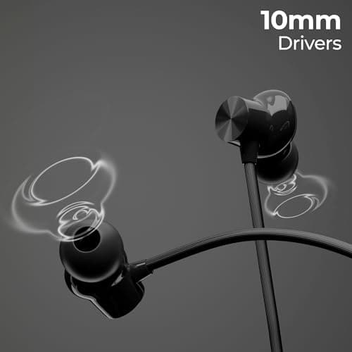 Zebronics Bluetooth MagSnap Neckband, 10mm Drivers, Upto 18hrs Playtime, BT v5.3, ENC, Gaming Mode, Volume & Media Control, Type C Rapid Charging (Escape 80, Black) 2