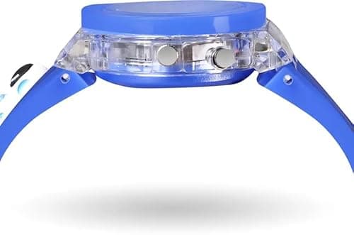 SELLORIA Analog Watch for Kids | 3D Cartoon | 7 Multicolor LED Luminous Lights with Silicone Strap | Unisex Best Birthday Gift | Analogue Wrist Watches for Boys & Girls | Age 3-10 yrs|2025 (Blue, Blue 3