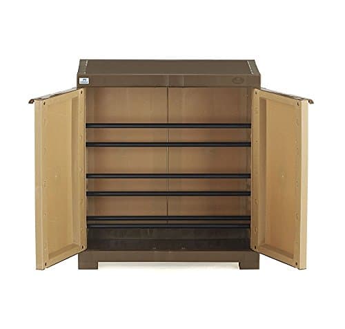 Nilkamal Freedom Mini (FMSC09) Shoe Rack Plastic Cabinet 3-Year Warranty with Dustproof Door – Shoe Rack, Chappal Stand Indoor & Outdoor, Shoes Rack Plastic with Door. 4