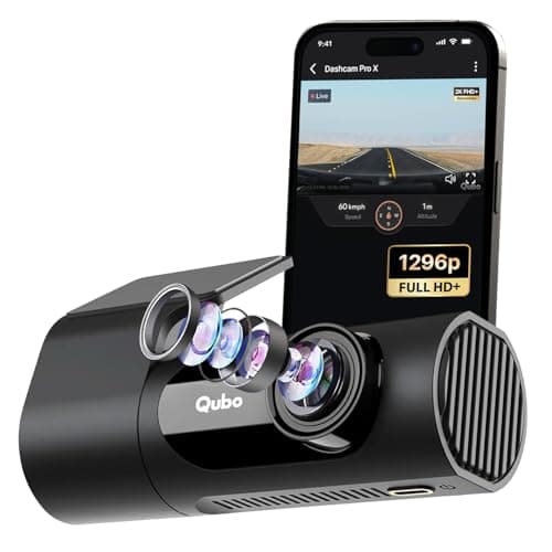 Qubo Pro X DashCam (2026 Edition) | 2K Resolution FHD+ | Doubles up as in-Cabin Camera|NightPulse Vision | Wide FOV | Supercapacitor | Built in Wi-Fi, Mic | Up to 1TB Storage | Built for Indian Roads