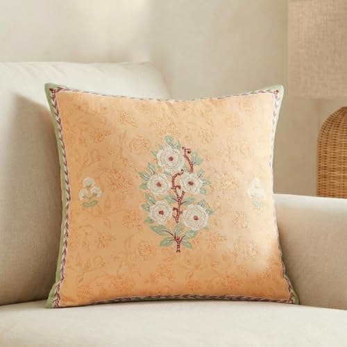 haus & kinder Premium 100% Soft Cotton Decorative Digital Printed Rouge and Rose Cushion Covers | Pack of 5 (40 Cm x 40 Cm) 5