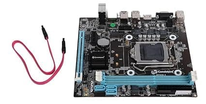 Consistent H-81 Motherboard 4th Gen i3, i5, i7, DDR3 Slots for RAM, with GMA 950 Graphic Card, Motherboard with Sound Card, SATA 2&3, 3Y Warranty 3