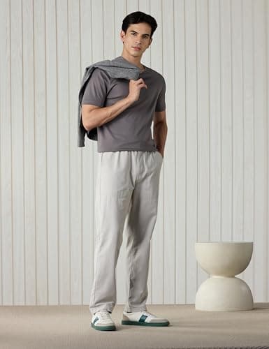 Amazon Brand - Symbol Men's Relaxed Casual Trouser (Fully Elasticated Waistband | 100% Cotton | Pants) 3