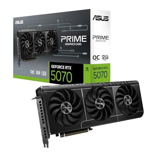 ASUS Prime GeForce RTX™ 5070 12GB GDDR7 OC Edition Graphics Card (PCIe® 5.0, 12GB GDDR7, HDMI®/DP 2.1, 2.5-Slot, Axial-tech Fans, Dual BIOS)