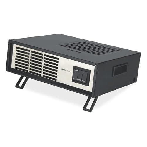 Bajaj Blow Warm Fan Room Heater |2 Heat Settings: 1000 W/2000 W|Automatic thermal safety cut-out|2 - Year Product Warranty| Ideal Room Heater For Winter| (Black)