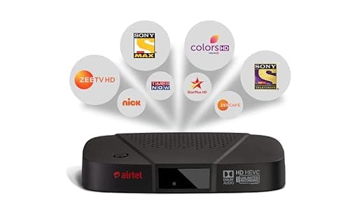 Airtel Digital TV Dth Hd Set Top Box | CashBack Pack Full 3600 Recharge I Free Standard Installation 2