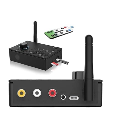 MICROWARE Bluetooth 5.4 Receiver Digital to Analog Card U Disk Converter Adapter with Remote Control(Coaxial Conversion)