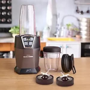 YFL Home by Chef Sanjyot Keer BlendLab Pro 2.0 Mixer Grinder, 1200W Blender for Kitchen, 2 Unbreakable Jars, 100% Copper Motor, Smoothie Maker with Preset Modes, Laser Cut SS Blades (Grey)