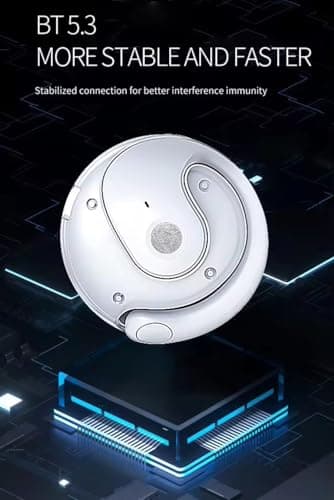 VEHOP OWS Bluetooth Open Ear Wireless Earbuds with Air Conduction, BT5.3 Headphones, Touch Control & Type C Fast Charging, Call Noise Reduction, Ideal for Running, Cycling and Gym, Dust & Waterproof 4