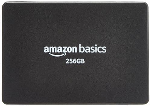amazon basics 2.5 inch SATA Internal SSD 256 GB | Speed up to 550 MBps | Shock Resistant | Energy Efficient | High-Speed Performance