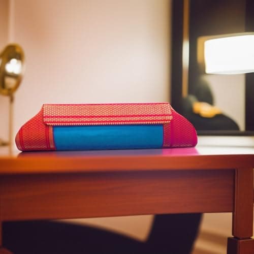 Wow India Designs Stylish Women's Clutch - Vibrant Pink and Orange Wallet with Blue Accents for Fashion-Forward Ladies - Perfect for Casual and Formal Events 4