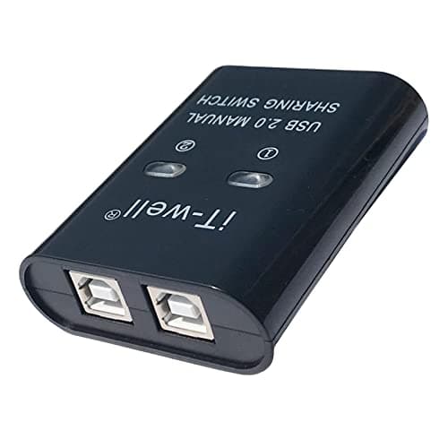 CLUB BOLLYWOOD®3xPortable 2 in 1 Out Splitter USB Printer Sharing Device Hub Plug and Play|Computers/Tablets & Networking | Computer Cables & Connectors |1 Piece USB Printer Sharing Converter(3 Pack) 3