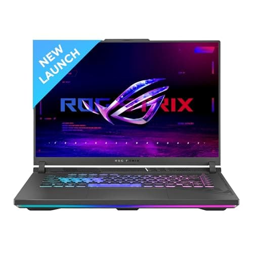 ASUS ROG Strix G16 (2023) 64WHrs Battery, Intel Core i5-13450HX 13th Gen, 16" FHD+ 165Hz, 6GB RTX 3050, Gaming Laptop (16GB/512GB SSD/Windows 11/Office 2021/4-Zone RGB KB/Gray/2.50 Kg) G614JJ-N3086WS