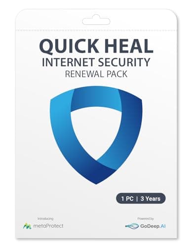 Quick Heal | Internet Security | Renewal Pack | 1 User | 3 Years (Physical Box) | Existing (1 User) Subscription Needed