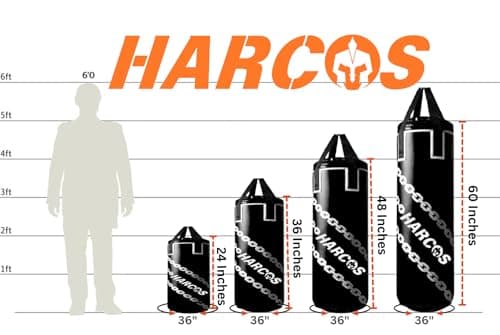 Harcos Unfilled Synthetic Leather high Performance Heavy Duty Punching Bag Professional Boxing Bag for Boxing | MMA | Muay Thai | Kickboxing |Taekwondo Fitness Exercise. (Red, 2 Feet (24 Inches)) 6