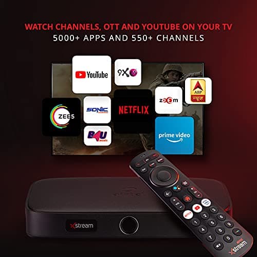 Airtel Xstream Box | Android TV Box |1 Month Ultimate Hindi Plus English SD Pack | Free Installation 3
