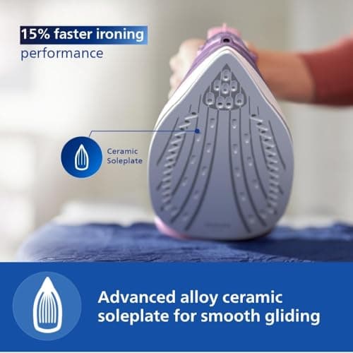 Philips Speed Pro DST3020/30 Steam iron 2200 W - World's No 1 Ironing brand, 35 gm/min Steam with 160 gm Steam Boost, Ceramic Soleplate, Drip Stop technology & 300 ml Water tank 4