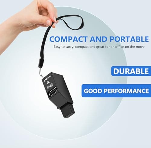 Humble 3 Ports USB 3.0/2.0 Multiport Adapter with Transfer Speed Upto 5 Gbps, USB Expander Plug & Play for PC, Laptop & Mac (Black) 5
