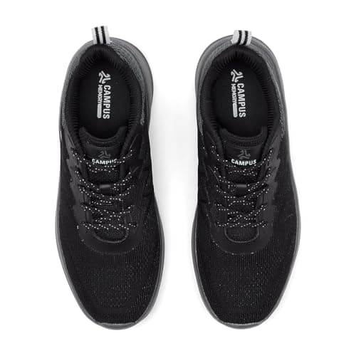 Campus Men's Black/D Grey Running Shoes - 8UK/India 1 Pair 4
