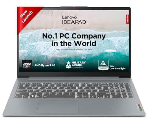 Lenovo IdeaPad Slim 3 Ryzen 5 40 15.6" (39.6cm) FHD Thin and Light Laptop (16GB RAM/512GB SSD/Integrated AMD Radeon 610M Graphics/Windows 11/Microsoft 365 Basic + Office 2024/Grey/1.6Kg), 82XQ01HQIN