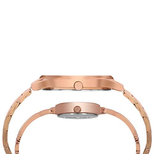 TIMEX Classics Analog Watch for Unisex with White Round Dial & Rose Gold Stainless Steel Bracelet Band Water Resistant Unisex Wrist Watches - TW00PR263 3