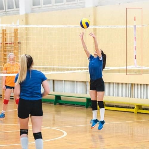 Club Bollywood®2Pcs Volleyball Antenna Pocket Sleeve White for Outdoors Competition Fitness|Sporting Goods | Team Sports |1 Pair of Volleyball Antenna Sleeve 2