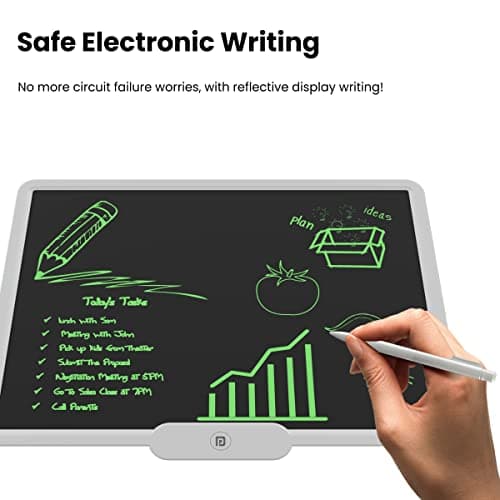 Portronics Ruffpad 10X Re-Writable LCD Writing Pad with 10 inch(25.4cm) Writing Area, India's First Notepad to Save and Share Your Child's First creatives via Ruffpad app on Your Smartphone 4