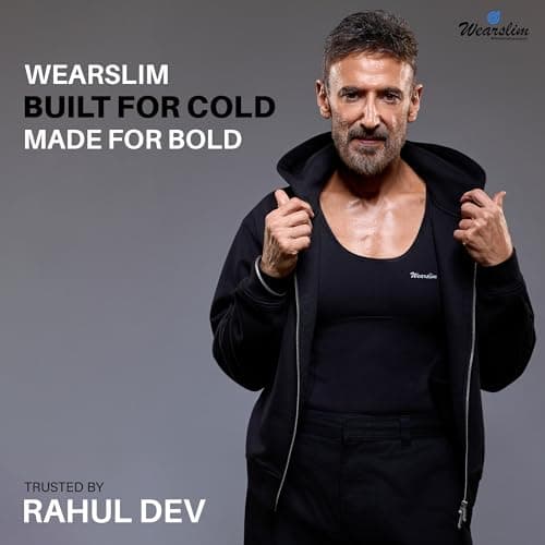Wearslim® Winter Warmer Thermal Vest for Men Ultra Soft Round Neck Winter Inner Wear Top Underwear Color - White (Size - Extra Large) 2