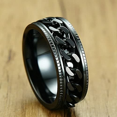 MEENAZ Stainless Steel adjustable proposal Couple band thumb Silver Platinum Blue combo chain black gold Finger Ring for Men Stylish Mens couples gents friends unisex Boys Boyfriend MEN RINGS 274_20 2