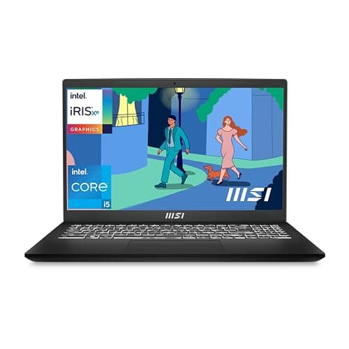 MSI Modern 15, Intel 12th Gen i7-1255U, 40CM FHD Thin & Light Laptop (16GB/1TB NVMe SSD/Windows 11 Home/Iris Xe Graphics/Classic Black/1.7Kg), B12MO-815IN