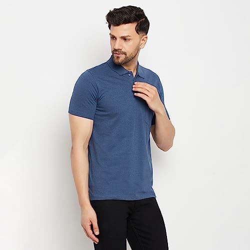 Duke Stardust Men Half Sleeve Cotton T-Shirt (SD49_Denim Blue Mel._L) 4