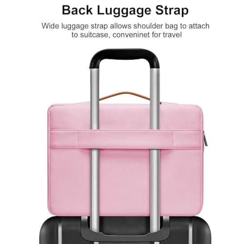 MOCA Protective Laptop Sleeve for 13-inch New MacBook Air M4/A3240 2025, M3/A3113, M2/A2681 M1/A2337 A2179 A1932, 13-inch MacBook Pro M2/A2686 M1/A2338, Water-Resistant Computer Case Bag (Pink) 5