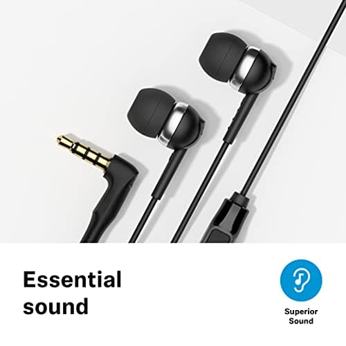 Sennheiser CX 80s Wired in Ear Earphones with in-Line Microphone, Superior Sound, One Button Smart Control, Lightweight Design, 3.5mm Jack, 3 Ear Tip Sizes, 2Y Warranty, ‎Voice Control, Black 2