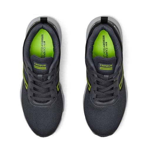 Campus Men's Hurricane D.Gry/BLK Running Shoes - 10UK/India 6G-842 4