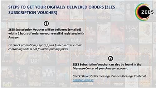 ZEE5 Premium 4K Annual Subscription Pack | Blockbuster Movies, Web Series & TV Shows | Watch on TV, Mobile, Laptop (Email Delivery of Subscription Voucher in 2 Hours) | Football World Cup Not Included 2