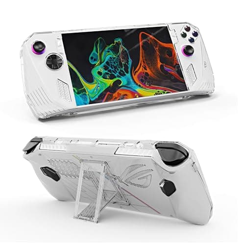 CoolShef Case for Rog Ally – Durable PC Transparent Anti-Scratch Cover with Folding Kickstand, Compatible with ASUS ROG Ally (Not Included Rog Ally)