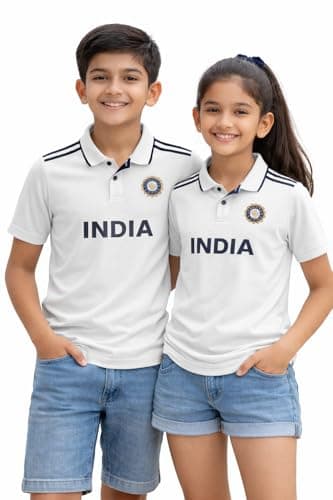 Cricket Kid White Test Jersey Unisex- StadiumEX (in, Age, 12 Years, 13 Years, Regular) 5