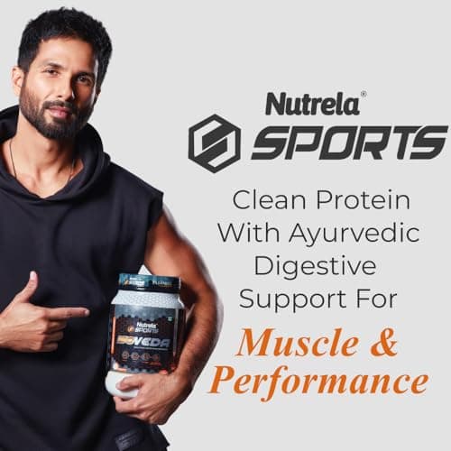 NUTRELA Sports By Patanjali Whey Protein Isolate Powder Chocolate 2kg | 27g Protein Per Scoop, 33 Serving, Fast Absorbing & Easy to Digest, Helps in Muscle Recovery, Vegetarian 2