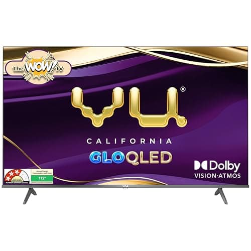 Vu 108cm (43 inches) GloQLED Series 4K QLED Smart Google TV 43GLOQLED25