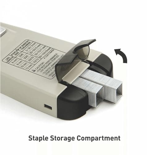 Kangaro Desk Essentials DS-23S13QL Heavy Duty Stapler | 100 Sheet Capacity & Quick Loading | Built-in Staple Storage, 23/6–23/13 (Body Color May Vary, Pack of 1) 2