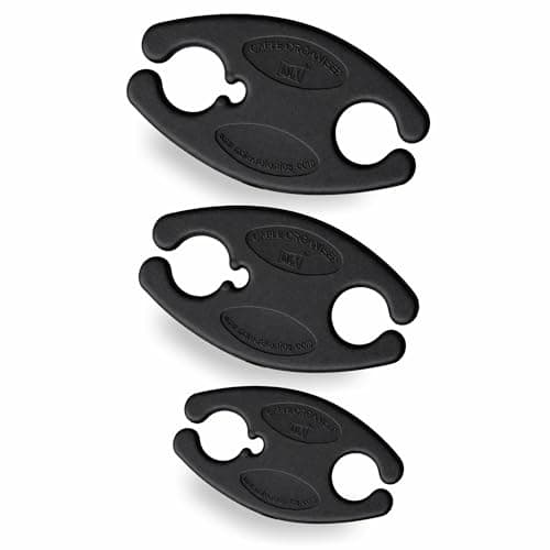 MX Cord Wrap Organizer 3 Pack – Small, Medium & Large Cable Holders, Desk Cable Management Cable Organizer for Chargers, Earbuds, USB Cables, Laptop Power Cords, Travel & Desk Cord Management