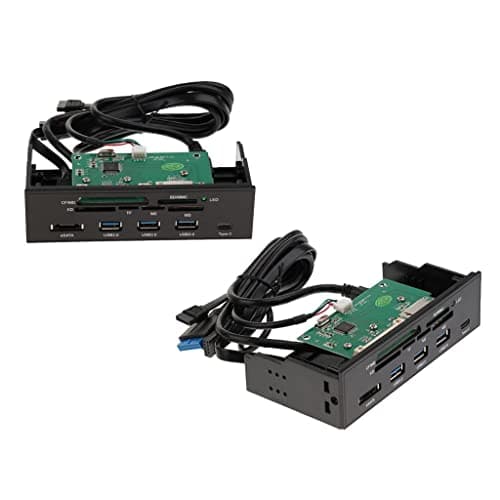 ATORSE 2pc 5.25in Desktop Optical Drive Front Panel Internal Card Reader Dashboard 4