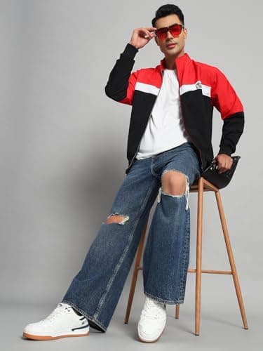 eWools Men Sweatshirt Winter Wear Regular Fit Soft & Warm Sweatshirt (wind3-Black, Large) 5